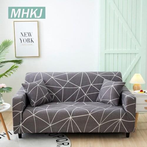 Printing Stretch Elastic Corner Sofa Cover Protector Modern Polyester Sofa Couch Slipcovers full-size For Living Room Anti-dust
