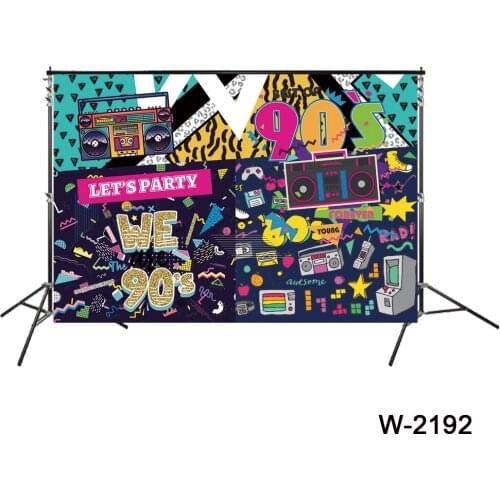 Back To The 90s Party Backdrops lets Party We Are 90s Retro Awesome Photography Background Photo Studio Photocall Backgrounds