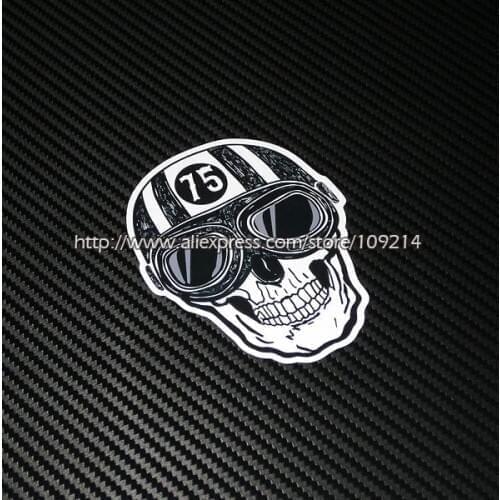 Hot sale cafe racer The skeleton knight Sticker Helmet Motorcycle Decal Waterproof 20