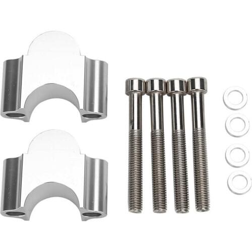 Handlebar Riser Clamp 7/8in Aluminum Handlebar Riser Mount Clamp 28MM Height Adapter for Motorcycle ATV Motorcycle Handlebar