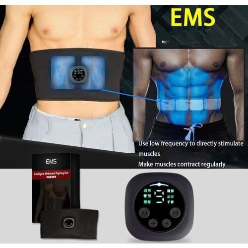EMS Slimming Abdominal Massage Instrument Belt Waistband Abdomen Muscles Six-pack Abs Trainer Fitness Shed Lose Weight Fat Burn