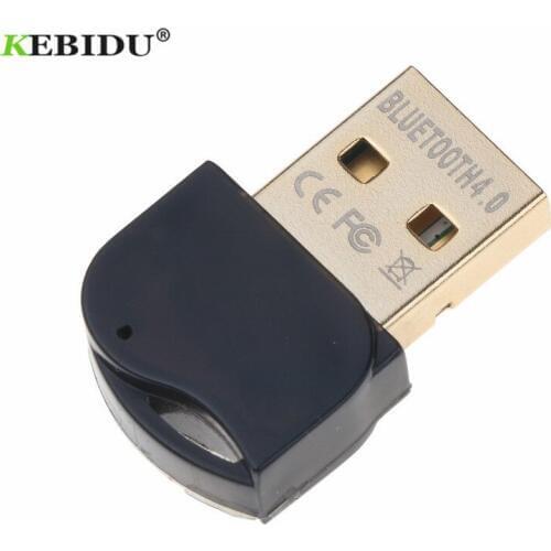 Kebidu Free driver USB Dongle Transmitter Receiver Wireless Bluetooth 4.0 Adapter Dual Mode for Computer Bluetooth Adapter