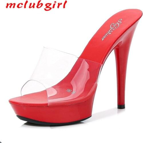 Mclubgirl New Super High Thin Heel, Shallow Mouth, Round Head Women Sexy Club Net Red Sexy High Heels, Thin Heels LFD