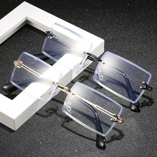 Eyeglasses Fashion Frames Spectacles Computer Gaming Glasses Bluelight Filter Women Men Frameless Business JDA3081