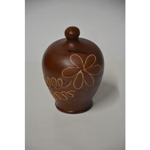 Dyed Middle Size Earth Piggy Bank 20 cm decorative objects Декоративные элементы Objetos decorativos