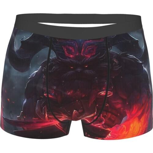 Ornn League of Legends LOL MOBA Games Underpants Breathbale Panties Male Underwear Sexy Shorts Boxer Briefs