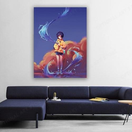 Anime Wonder Egg Priority Poster Canvas Art Poster and Wall Art Picture Print Modern Family Bedroom Decor artwork