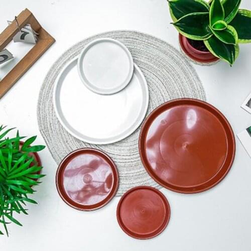 50pcs Plastic Garden Flower Pot trays round Plant Saucers Water Tray Base stand gardening indoor Home Garden Supplies wholesale