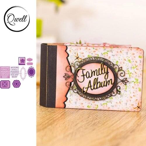 QWELL Word and Frame Metal Cutting Dies for Scrapbooking and Card Making Paper Embossing Craft New 2019 die cuts