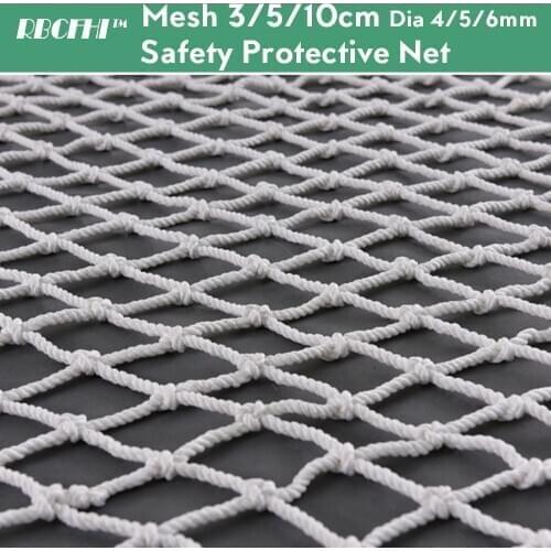 Dia 4/5/6MM Mesh 3/5/10CM Anti-Fall Safety Protective Net Garden Plant Climbing Netting Home Balcony Railing Fence Protection