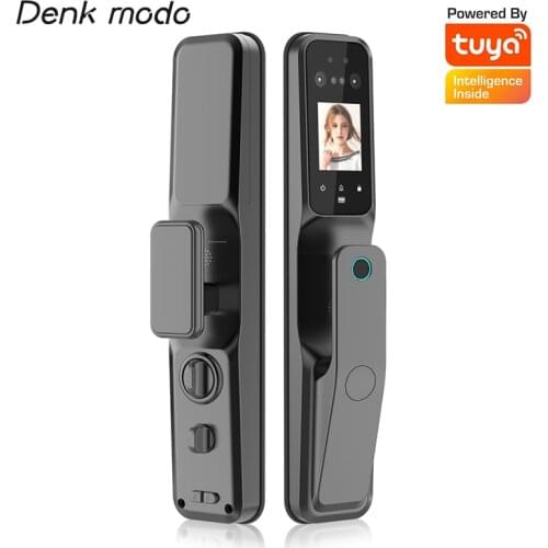 Denk modo Tuya APP Control Fingerprint Smart Lock Face Recognition Electric Door Lock Digital Code Card unlock Home Security