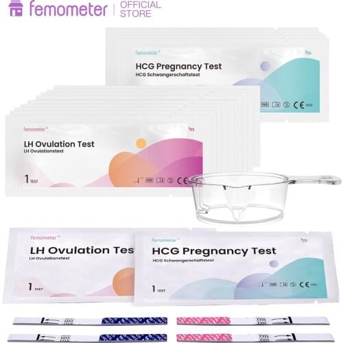 20+5 Pcs/Set Femometer Sensitive Ovulation Test Kit LH OPK Fertility Predictor Accurate Results with App