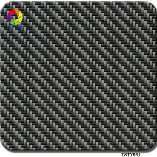 TSAUTOP Size 1m x 10m carbon fiber water transfer printing film hydrographic film transfer TS661