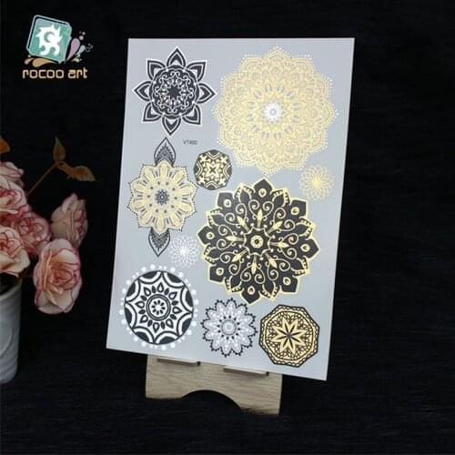 VT400/Flash tatoo temporary tattoo henna sticker designs sexy products fashion body art fit women disposableMetallic tattoo