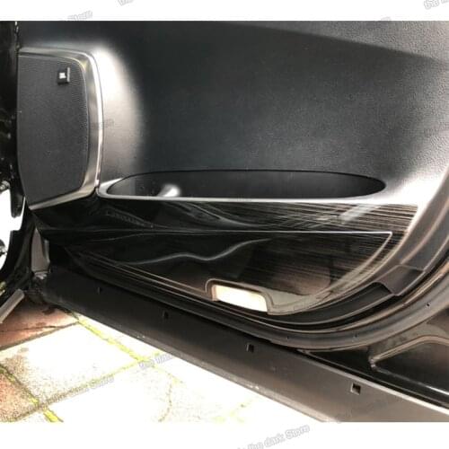 Lsrtw2017 car door anti-kick panel protector for toyota alphard vellfire 2015 2016 2017 2018 2019 2020 2021 30 accessories