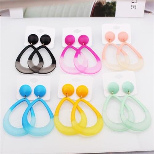 2021 New Trend Large Earrings Temperament Exaggerated Crepe Drop Earrings Bohemian Long Drop Earrings Boucle Oreille Femme