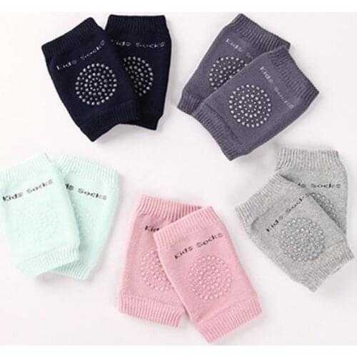 1 Pair Baby Knee Pad Anti-Slip Safety Kid Kneepad Leg Warmers Knee Hight Socks First Walkers Newborn Toddler Accessories