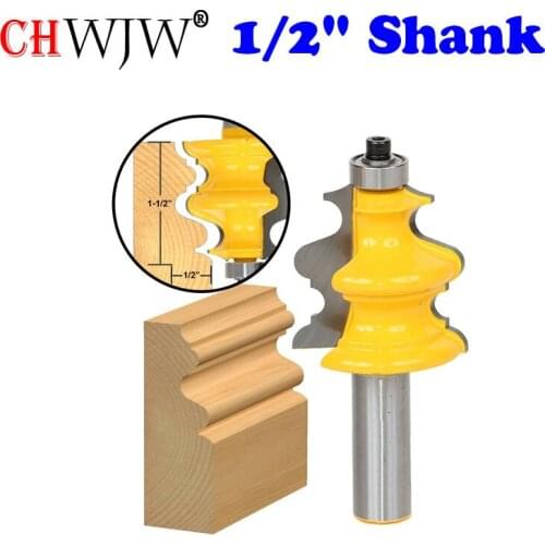 1PC Architectural Molding Router Bit 1/2" Shank Line knife Woodworking cutter Tenon Cutter for Woodworking Tools