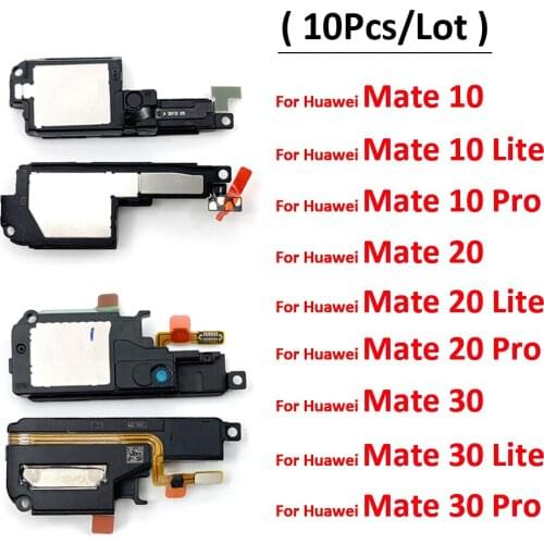 10pcs/Lot, Loudspeaker bottom Loud Speaker Sound Buzzer Ringer Flex Cable For Huawei Honor 9 10 20 30 Lite Pro 20S 30s