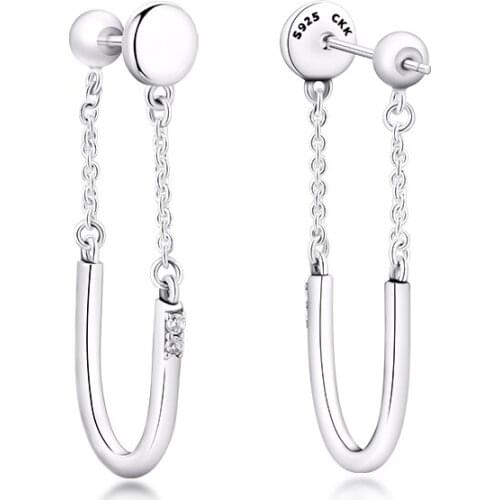 100% Sterling-Silver-Jewelry Luminous Drop Earring Free Shipping