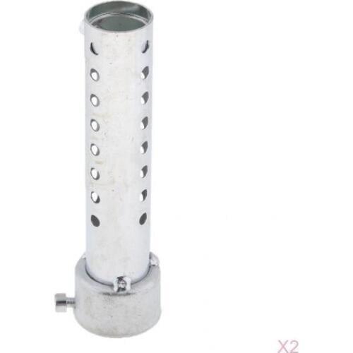 35mm Silver Motorcycle Exhaust Can Muffler Insert Baffle DB Silencers