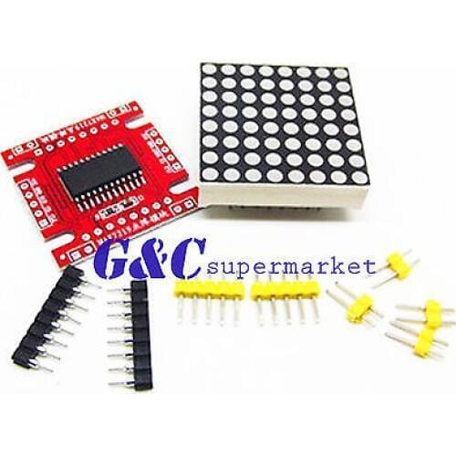 5pcs Red MAX7219 dot matrix module microctroller module diy electronics