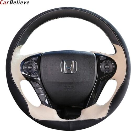 Car Believe Genuine car steering wheel cover For honda civic 2006-2011 accord 8 crv honda spirior steering wheel car accessories