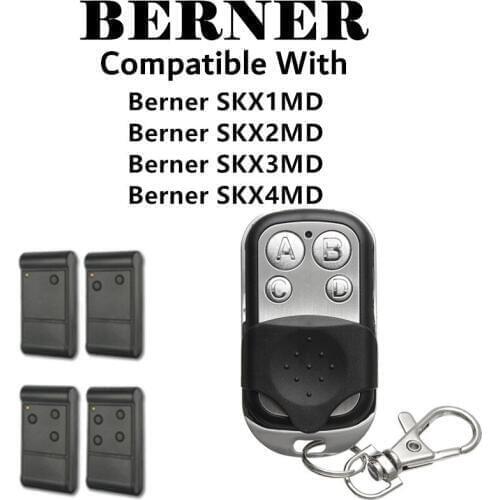 Berner SKX1MD SKX2MD SKX3MD SKX4MD Garage Door Remote Control 433MHz Transmitter Command Gate Door Opener