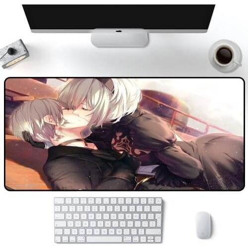 Mouse Pad Nier Automata Anime Carpet Office Professional Gaming Accessories Gamer Pc Mousepad Keyboard 90x40cm Cs Go Desk Mat