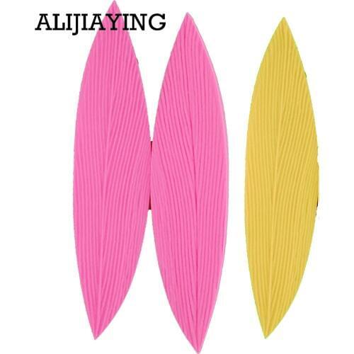 M0814 2Pcs/set Leaf Silicone Mold Fondant Mould Cake Decorating Tool Chocolate Mold, Sugarcraft, Kitchen Accessories