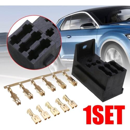 Mayitr 1set High Quality Automobile Relay With 3-way Fuse Base Kit 4&5 PIN Flasher Relays Car Accessories