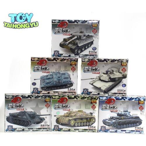 TAIHONGYU 6pcs 4D Medium StuG IV F2 Heavy Assemble Battle Tank Model Weapons Armor Collection Gift Present Birthday