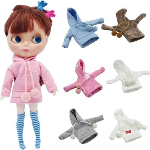 Fashion Doll Sweatshirt Outfits for 1/6 Barbies Doll and 30cm Dolls Clothing Accessories Birthday Gift for Kids