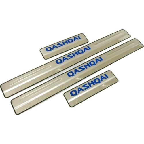 For Nissan Qashqai J11 Accessories 2019 2020 Door Sill Plate Scuff Plate Cover Threshold 2014 - 2021 Car Styling