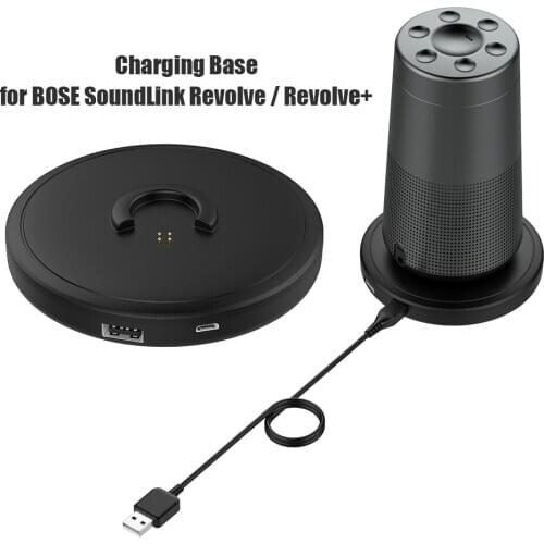 Desktop Charging Stand Cradle Charger Dock Station Pad Professional Speaker Charger for Bose Soundlink Revolve/Revolve