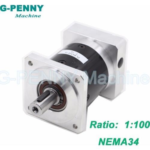 Nema34 planetary reduction ratio 1:100 planet gearbox 86 motor 7.2A driver and 350w 48V power supply