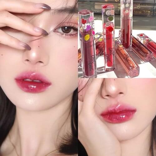 New Arrival Lip Gloss Mirror Surface Jelly Lip Tint Liquid Lipstick Women Beauty Cosmetic Lip Makeup Long-lasting and Waterproof