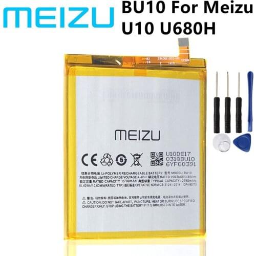 MEIZU Original Battery For Meizu Meizy Mei zu Meilan U10 Battery BU10 BU 10 BU-10 2760mAh with Track Code