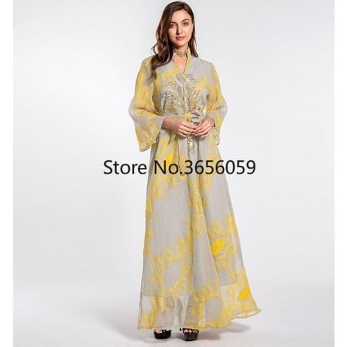 Sequined African Dresses for Women Summer Sexy 2021 African Women Long Sleeve Plus Size V-neck Long Dress