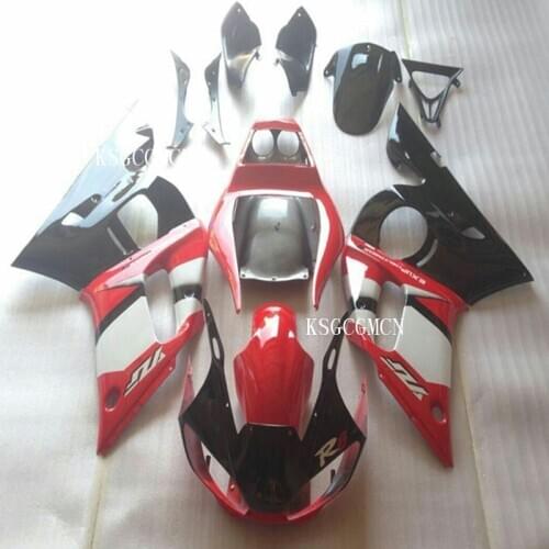 MOTO Full bodywork fairing kit for Yamaha YZF- R6 98 99 00 01 02 Red white black fairings set YZF R6 1998-2002