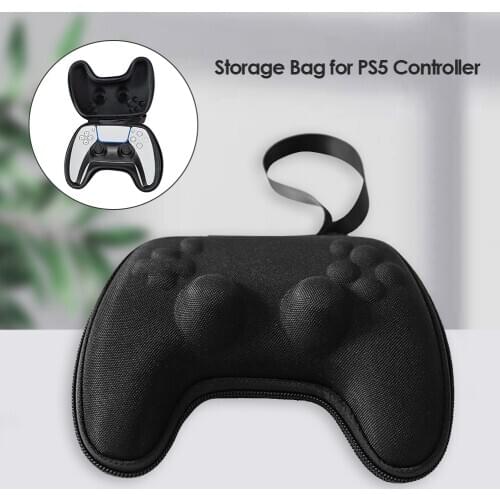Zipper Shockproof EVA Bag Game Entertainment Accessories for Play Station 5 Gamepad Controller Protective Pouch