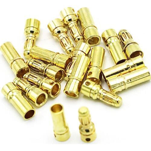 3.5mm Gold Bullet Banana Connector Plug For ESC Battery Motor 10 pair