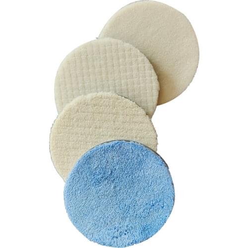 4PCS 5inch 125mm Universal Car Polish Pad For M14/16 Soft Wool Machine Waxing Polisher Car Body Polishing Discs Cleaning Goods