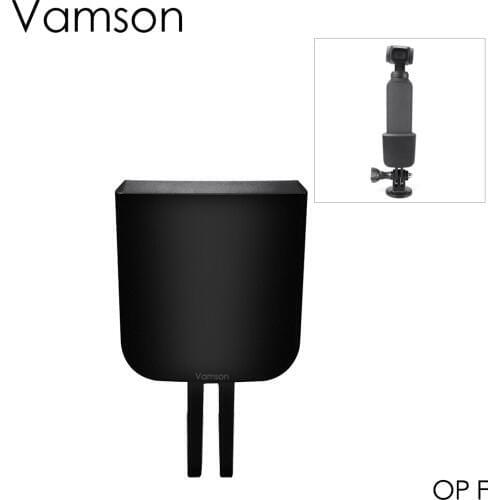 Vamson for DJI Osmo Pocket Accessories Camera Stand Phone Holder Tempered Film Silicone Case for iPhone Type-c OPE