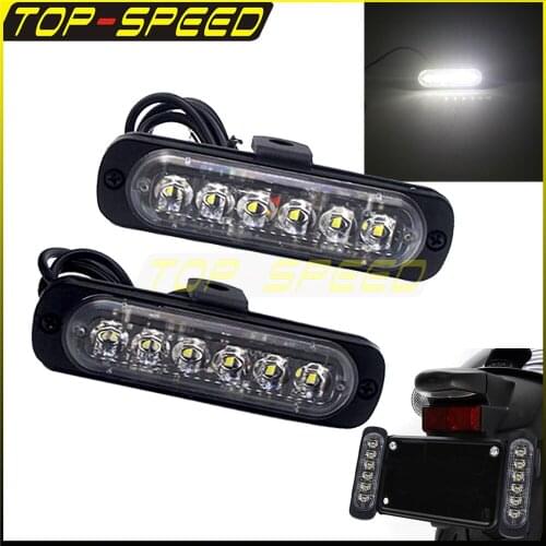 Motorcycle LED Tail Light Brake Light Rear Light Brake LED Reflector Licence Plate For Harley Cafe Racer Bobber Chopper