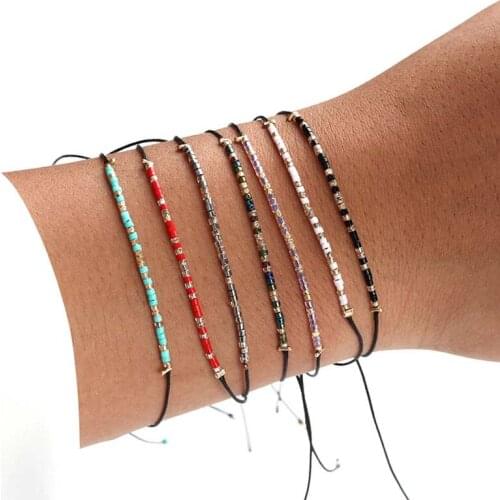 Bohemian Boho Turquoises Beads Stone Bracelets Handmade Beaded Bracelet for Women Girls Adjustable Colorful Ankle Bracelet