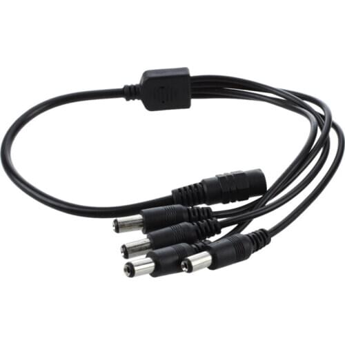 1 to 4 DC Power 4-Port Splitter Adapter Adaptor Cable CCTV Camera