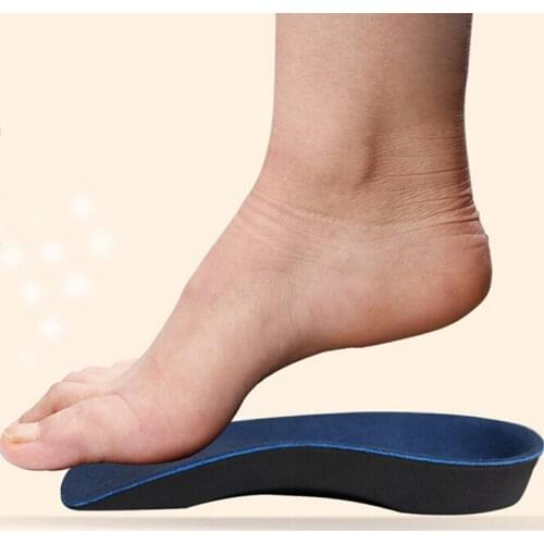 1pair Orthotics Shoe Inserts Half Arch Support Orthopedic Insoles For Flat Foot Correct 3/4 Length Insole
