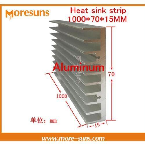Fast Free Ship 2PCS/LOT Aluminum heat sink long heat sink strip 500*70*15MM radiating bars,0.5M Heatsink Cooler for LED