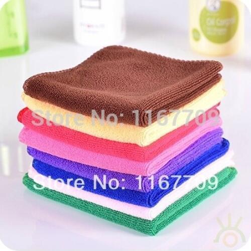20Pcs/Lot) Cheap Microfiber Mini Hand Towels Bathroom Quick drying Disposable Cleaning Kitchen Towel